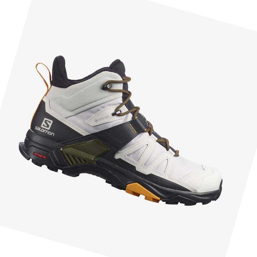 Salomon X ULTRA 4 MID GORE-TEX Erkek Yürüyüş Ayakkabısı Beyaz Siyah | TR 3543YXF